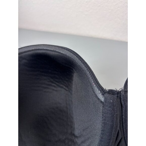 Wacoal women's 40DDD black red carpet strapless underwire bra lightly lined - Picture 4 of 5
